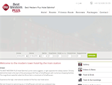 Tablet Screenshot of hotelbahnhof.ch